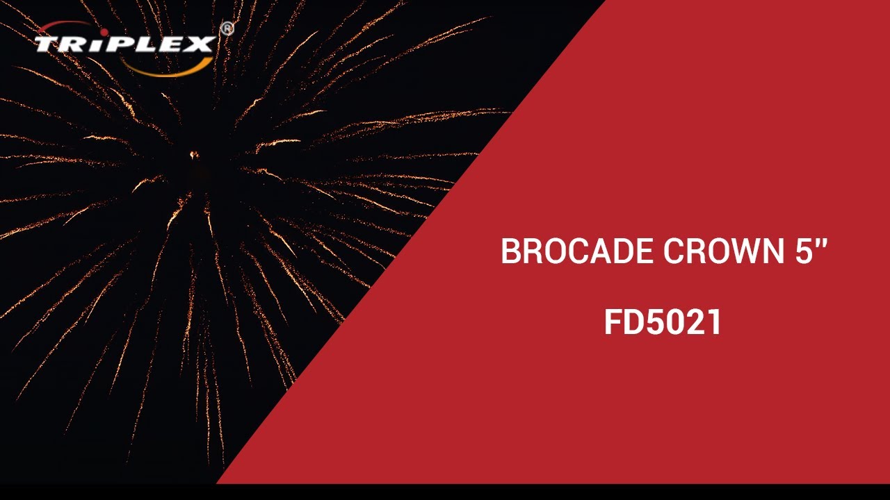 FAJERWERKI FD5021 BROCADE CROWN 5'' TRIPLEX FIREWORKS