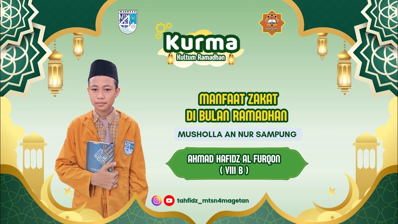[ KURMA 94 ] MANFAAT ZAKAT DI BULAN RAMADHAN - RAMADHAN 1447 H