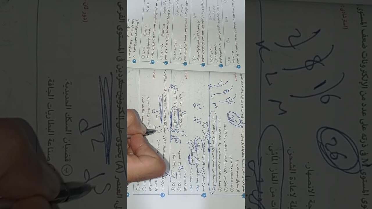 حل اسئله امتحانات الأعوام السابقة حتى دور اول 2025 على الدرس الاول الباب الاول العناصر الانتقالية 