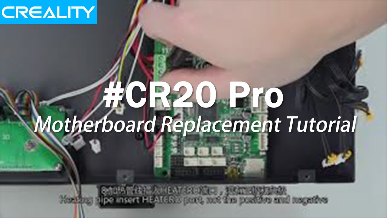 Creality CR20 Pro Motherboard Replacement Tutorial