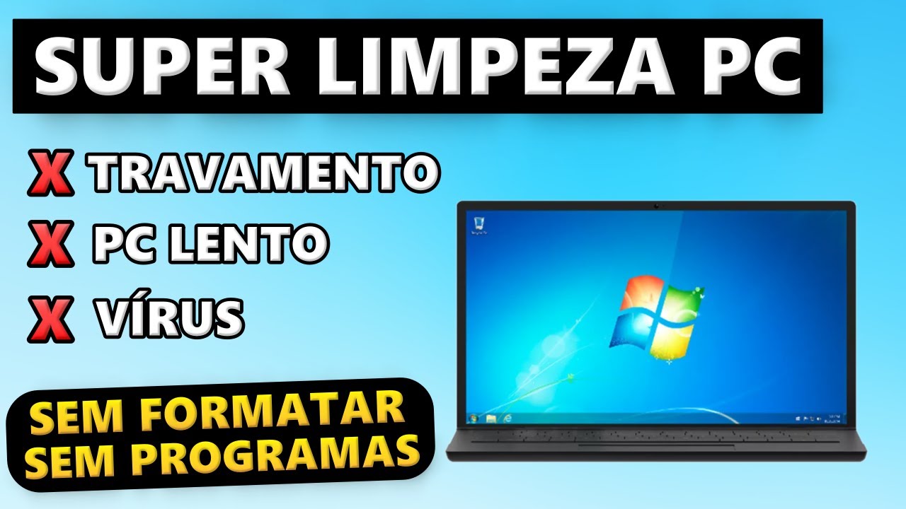 NOTEBOOK LENTO E TRAVANDO! Aprenda a limpar seu computador sem saber nada de Inform&aacute;tica!