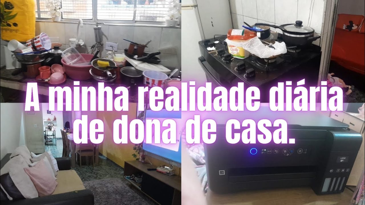 DONA DE CASA, NUNCA PARA ➕️  CONSERTO DA IMPRESSORA ➕️  FOGAÇA FEITO EM CASA. 