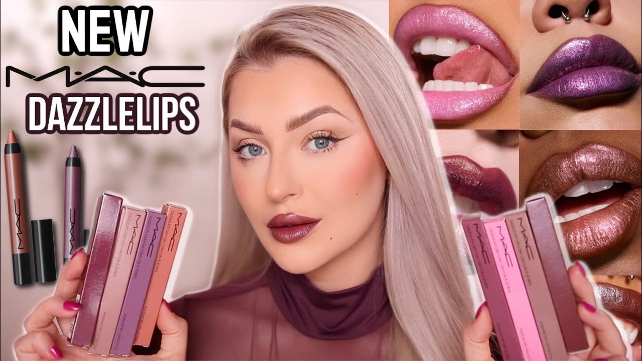TRYING THE NEW MAC DAZZLELIPS CRAYONS... WOW 😍