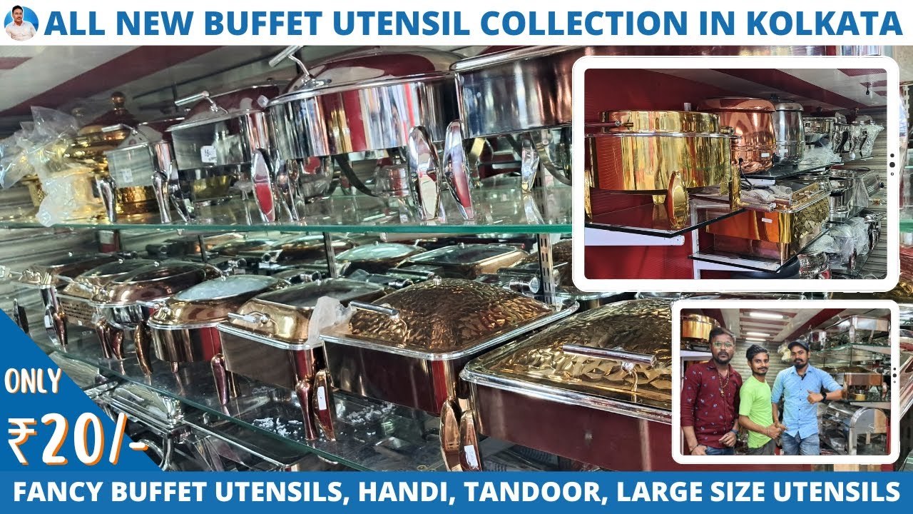 Fancy Buffet Utensil Items Wholesaler | Restaurant, Hotel, Bar, Dhaba, Cloud Kitchen Crockery Items