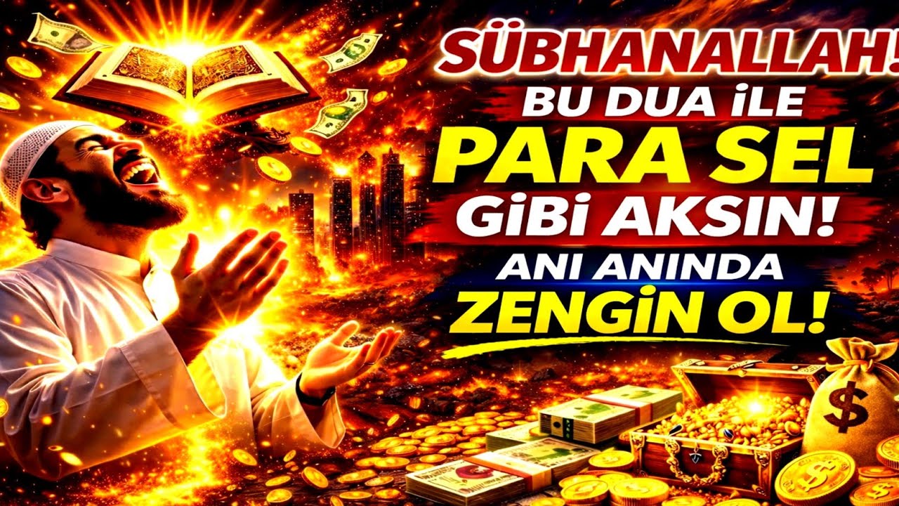 SÜBHANALLAH! SADECE 1 KEZ OKU, RIZKIN NEHİR GİBİ TAŞSIN, SERVET HAYATINA YILDIRIM GİBİ DÜŞSÜN! 💥💰
