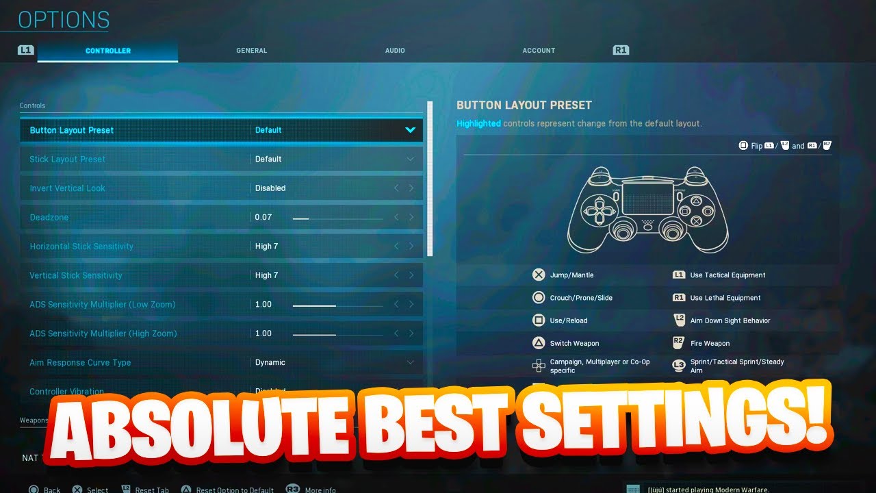 NEW BEST SETTINGS in MODERN WARFARE.. BEST CONSOLE SETTINGS! (SEASON 5)