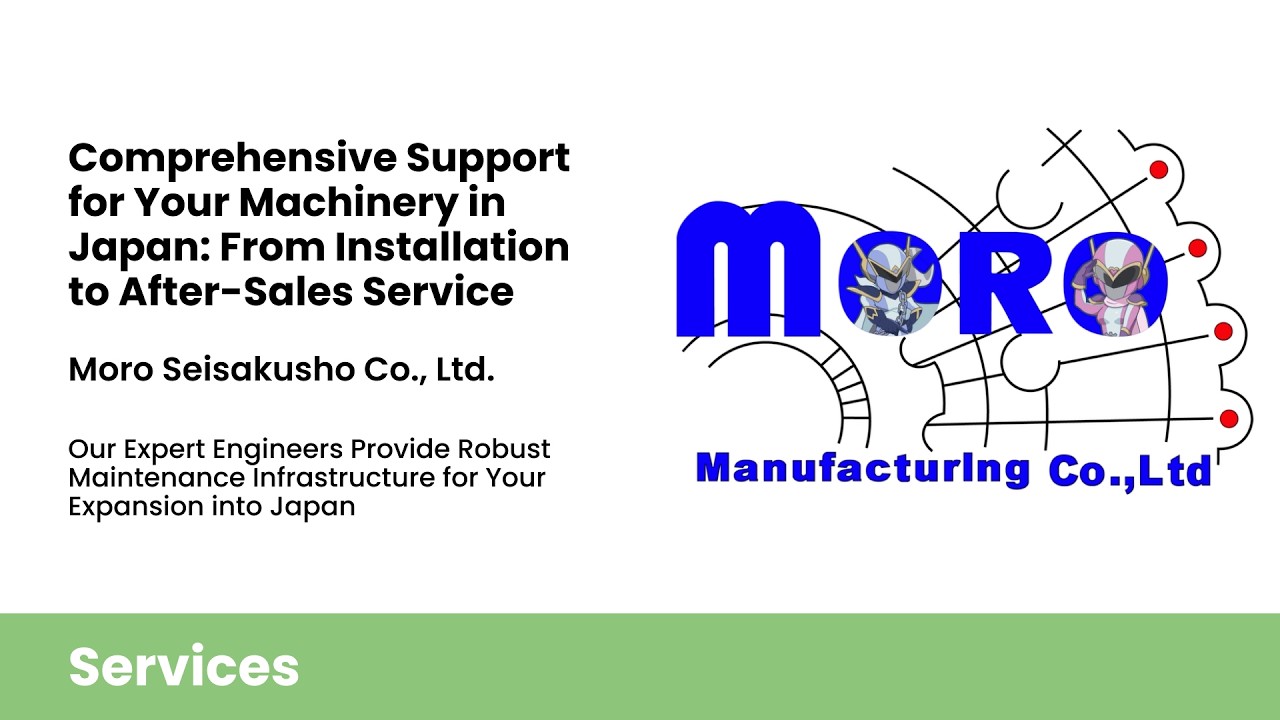 Comprehensive Support for Your Machinery in Japan: From Installation to After-Sales Service