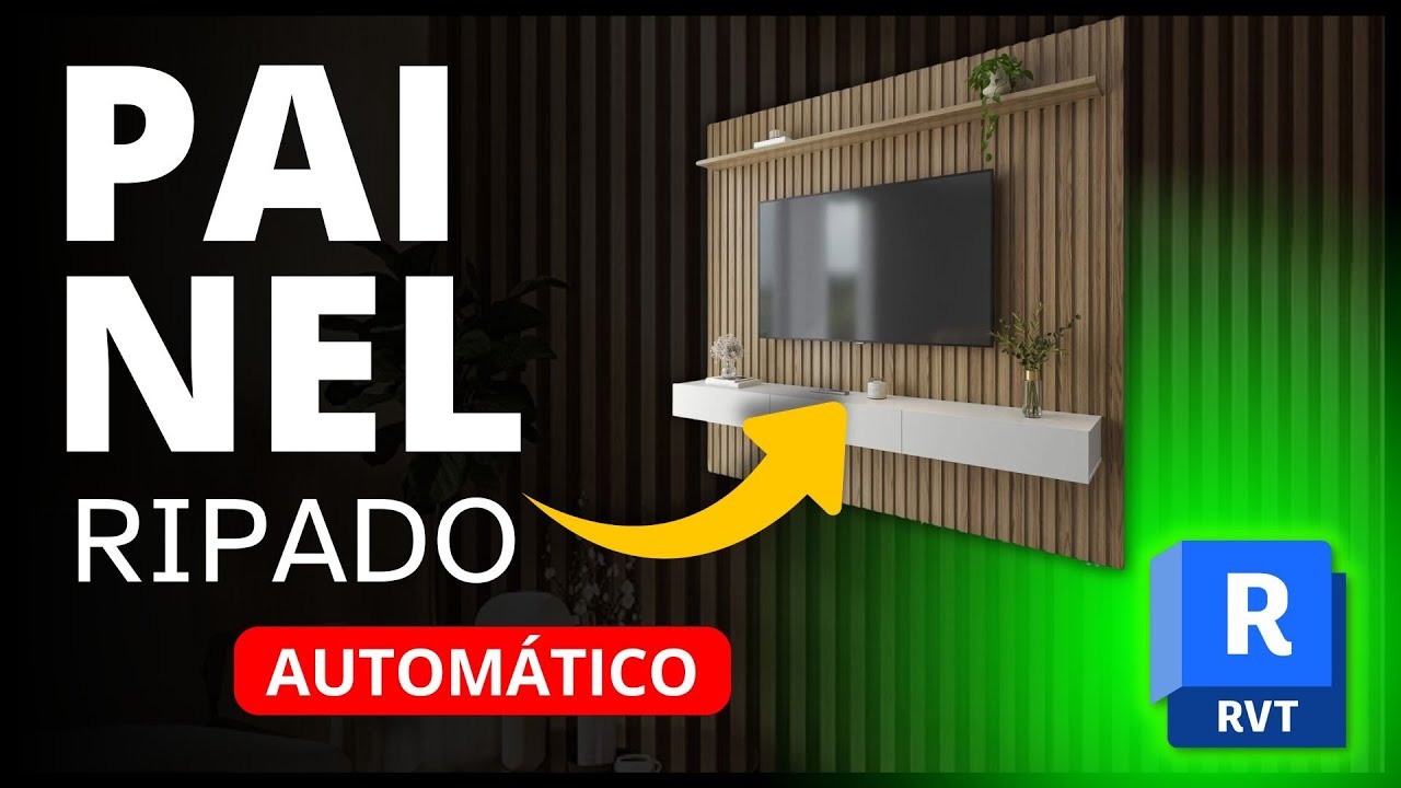 Painel Ripado REALISTA no Revit em minutos | Painel Ripado no Revit