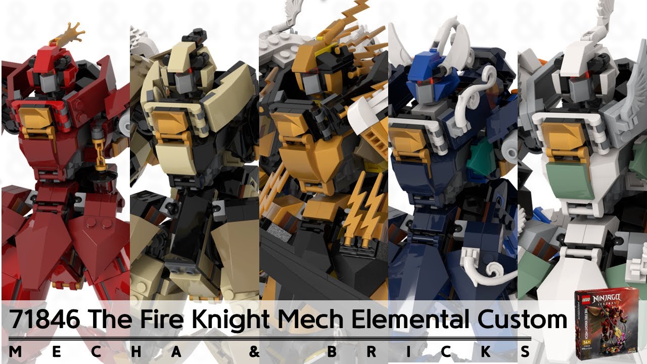 LEGO 71846 The Fire Knight Mech Elemental Custom Series - I