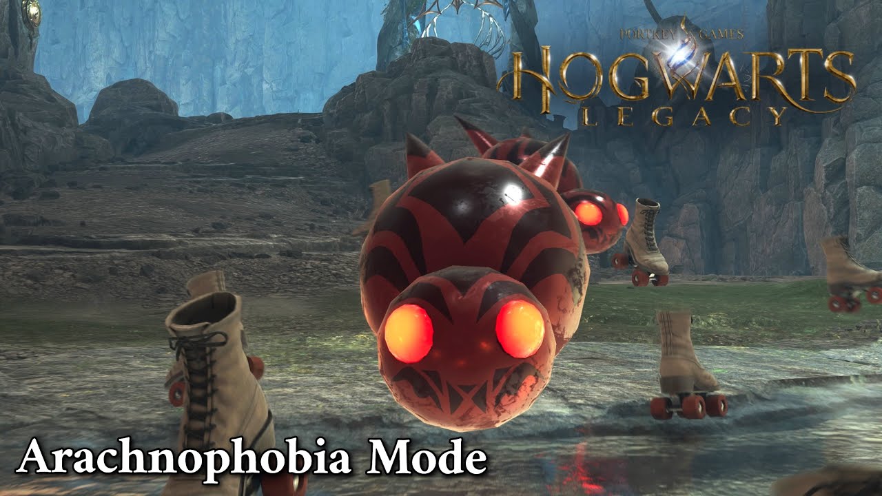 Arachnophobia Mode (Spiders with roller skates) | Hogwarts Legacy
