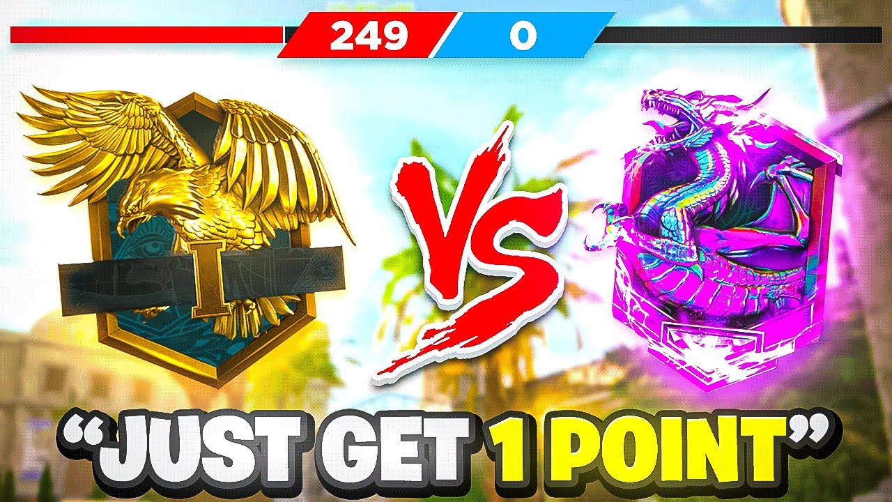 4 Gold VS 4 Iridescent, But Iridescent AFK for 249 Points! (Hardpoint)