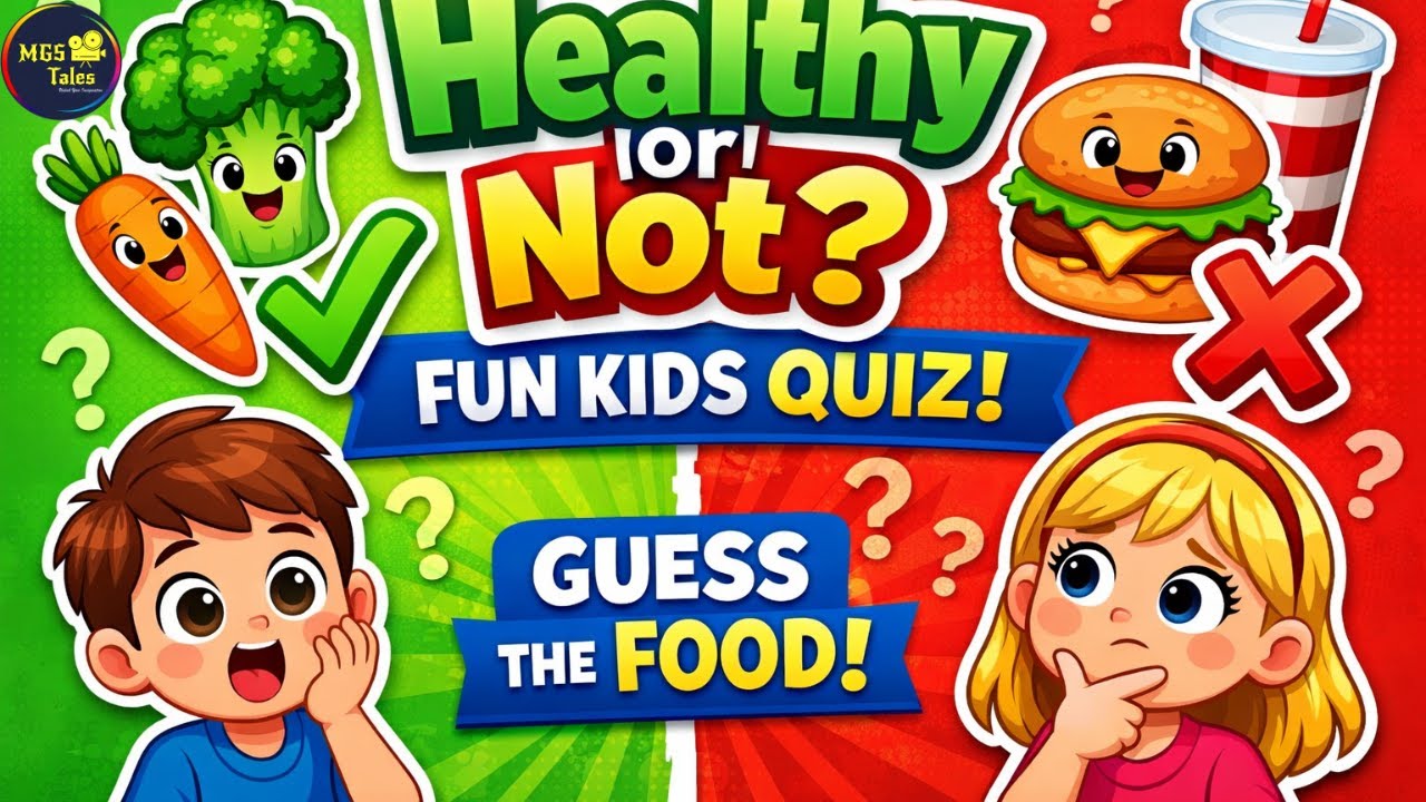 🍎 Can You Spot the Healthy Foods? Fun Kids Quiz! 🥕