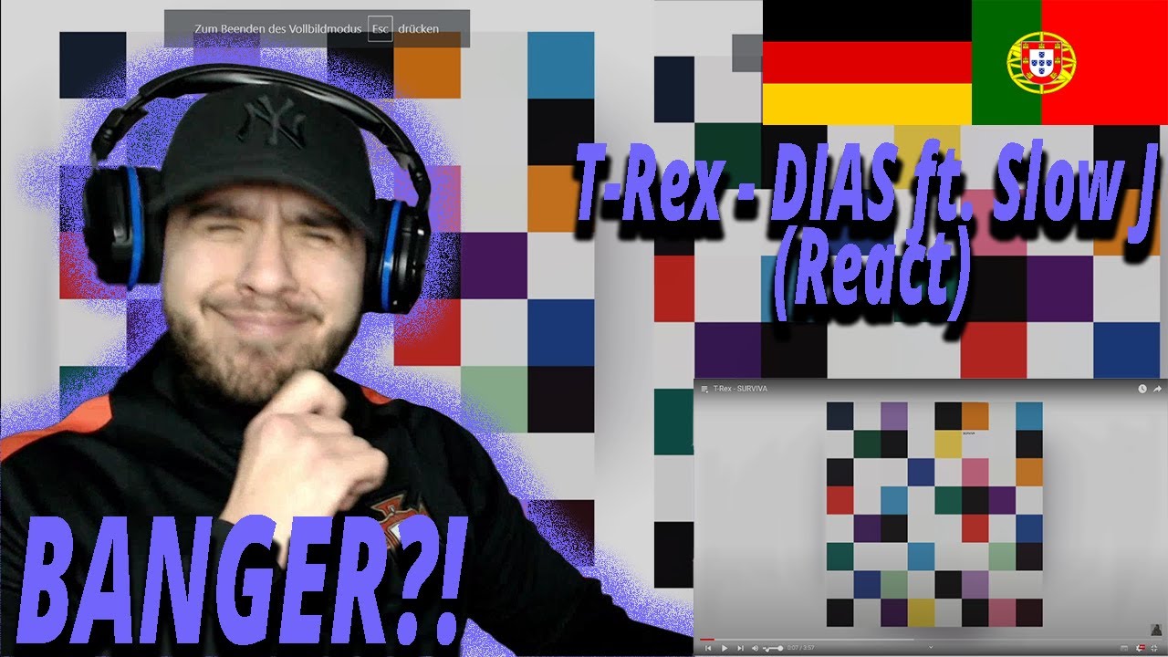T-Rex - DIAS ft. Slow J (React) I Filho de Emigrantes reage a  Rap PT T.2E.41