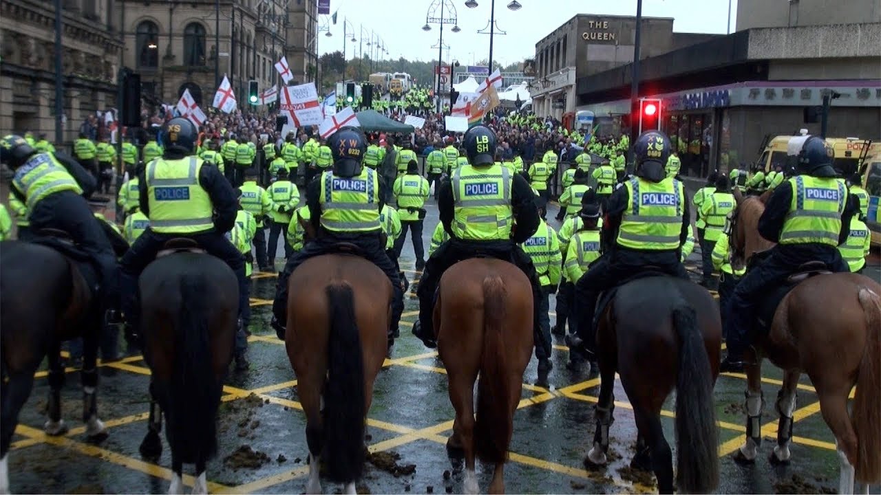 Scuffles and Arrests at EDL Bradford Protest