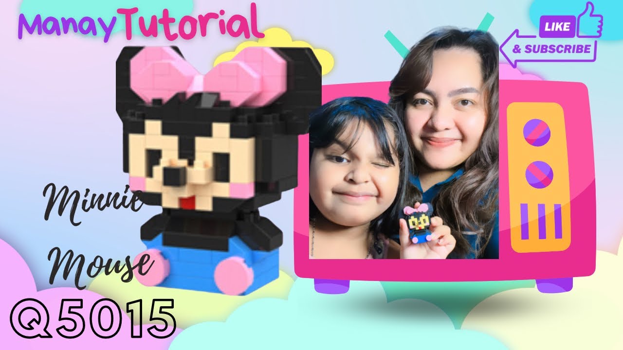 HOW TO BUILD MINNIE MOUSE Q5015 LEGO MINI TUTORIAL (bahasa)