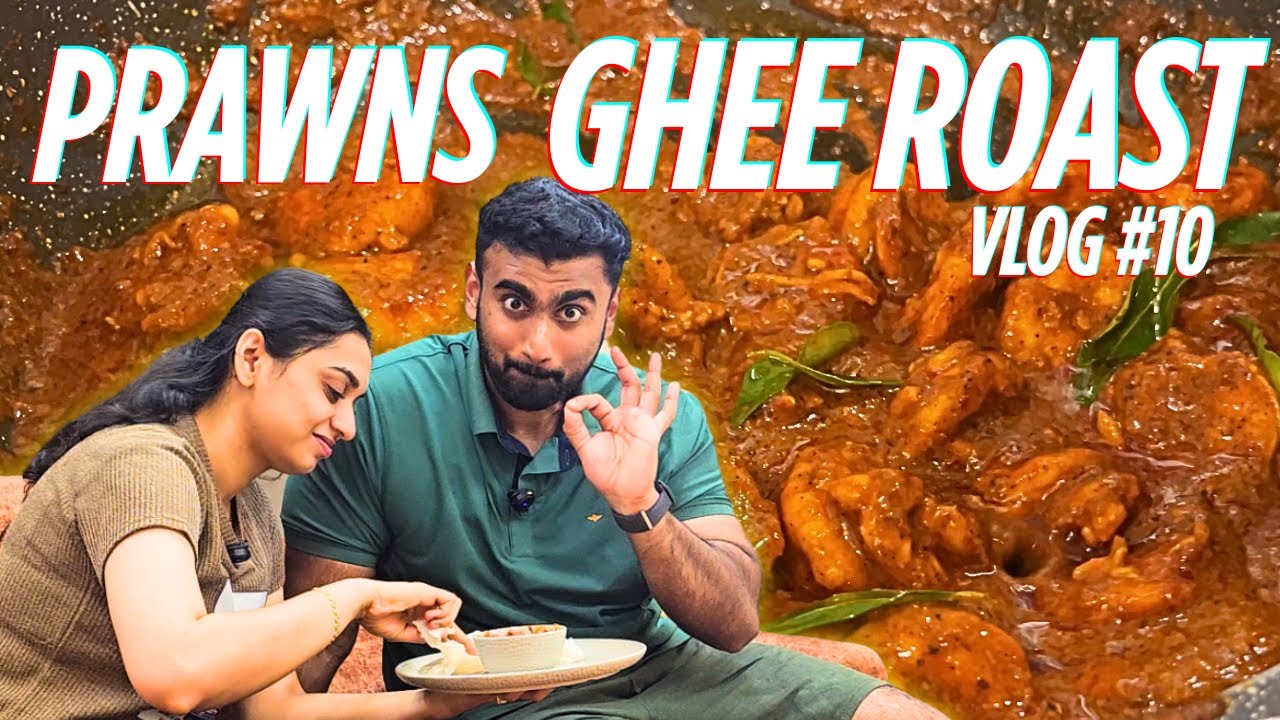 Prawns Ghee roast vlog 🍤 | Mangalore Ghee roast recipe