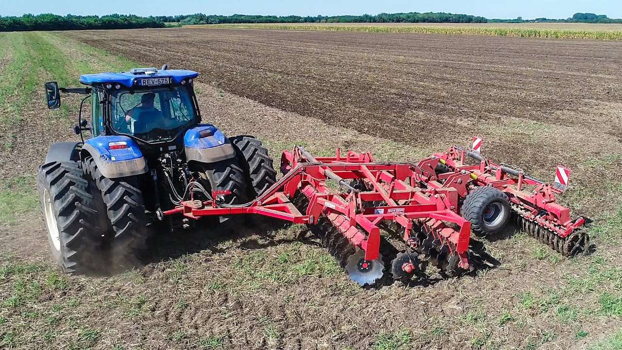 New Holland T7.165S + Quivogne Diskator 610 | Tarlóápolás rövidtárcsával
