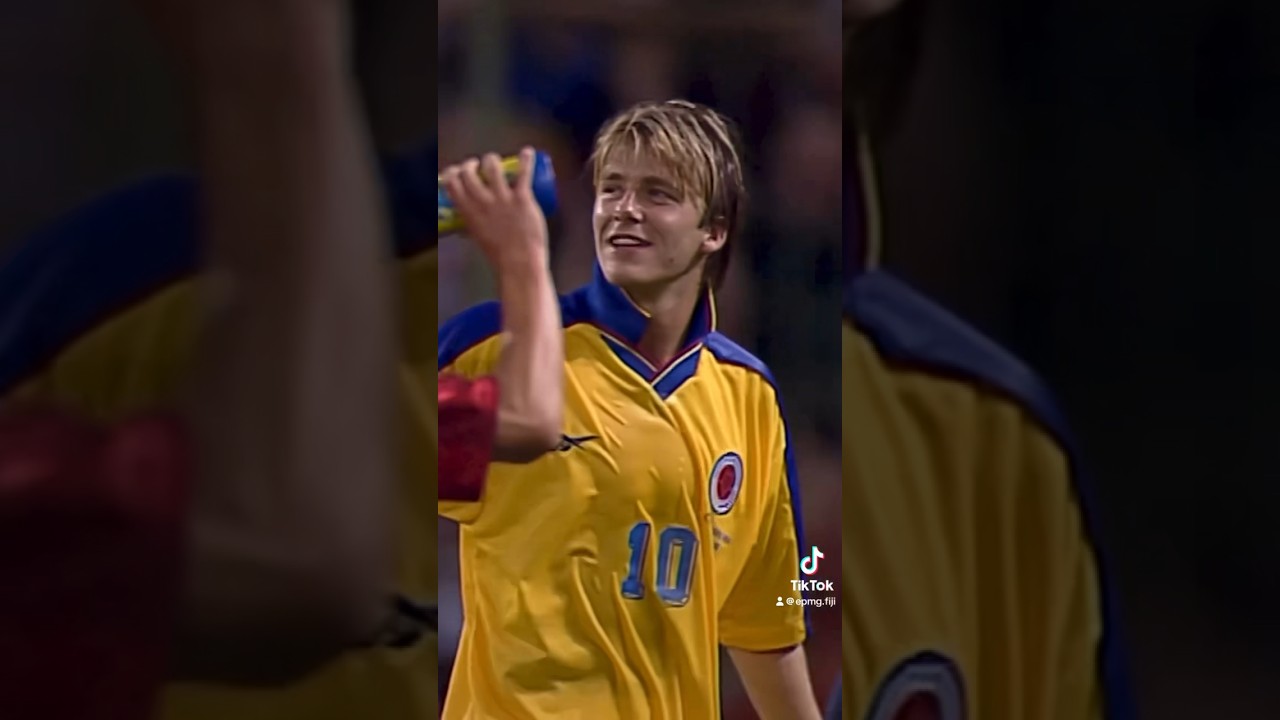 David Beckham&rsquo;s jersey swap with Colombian icon Carlos Valderrama at the 1998 France World Cup