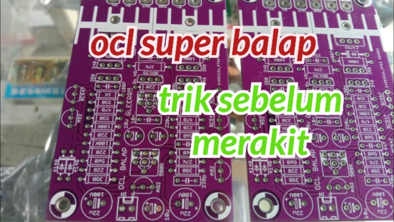 PCB ocl balap solusi part yg susah di cari