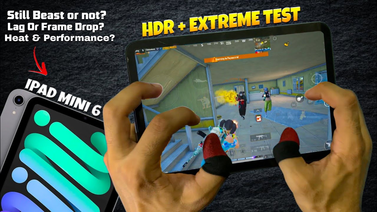 iPad Mini 6 HDR Graphics Performance 🥶 Lag, Heat gaming Review 🔥 Pubg Mobile - bgmi
