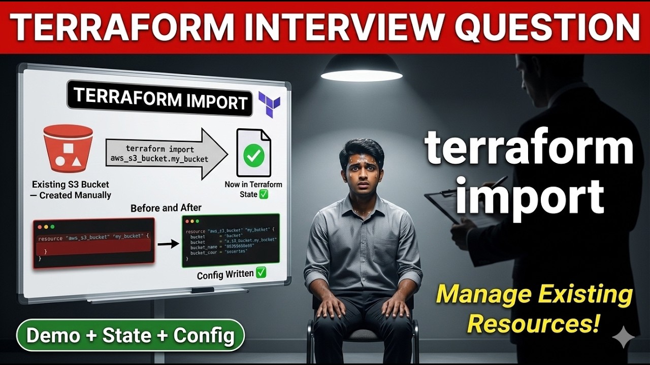 Terraform import command | How to import aws existing resources in terraform | Concept + Live Demo