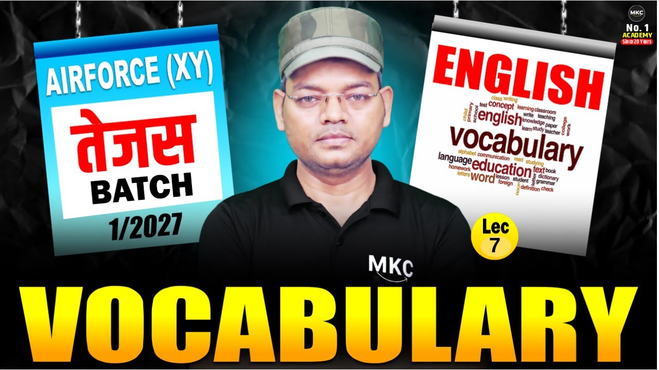 Airforce X & Y English Vocabulary | Lec 7 | New Batch 1/2027 | Airforce XY Group English #airforce
