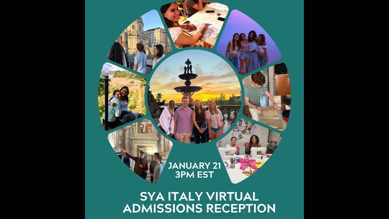 SYA Italy Virtual Admissions Reception