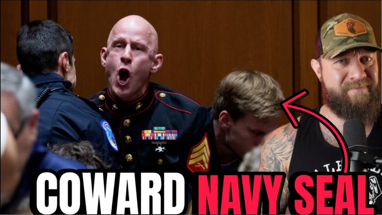 Navy SEAL Congressman BREAKS Marine Veteran Protestor’s ARM in Senate 