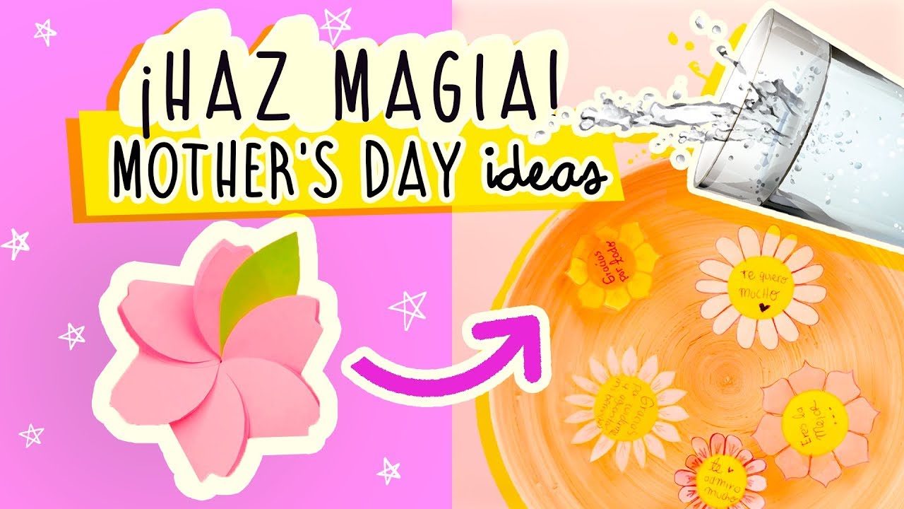 HAZ FLORES MÁGICAS CON AGUA |¡IDEAS EN 5 MINUTOS Y SIN GASTAR $$$$!|#MOTHER’S DAY|