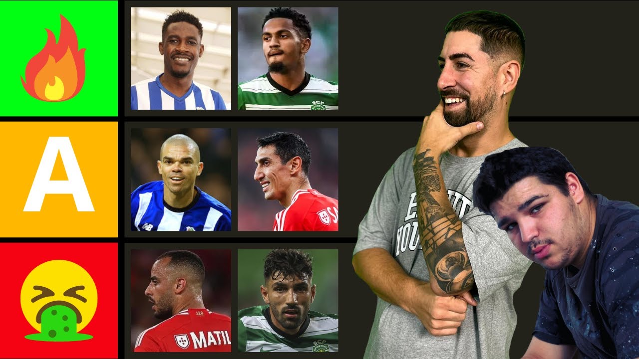 Possessivo e DAVID fazem TIER LIST de JOGADORES DE FUTEBOL DA LIGA PORTUGUESA!