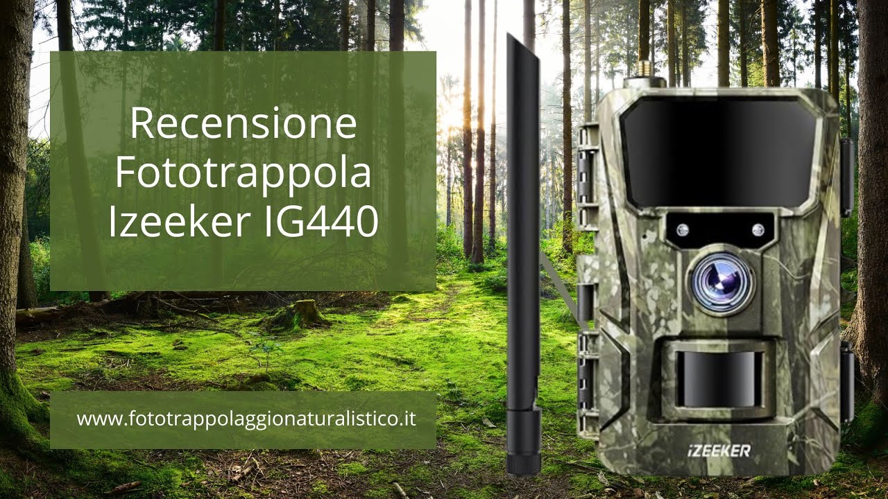 Recensione fototrappola Izeeker iG440 #fototrappolaggio