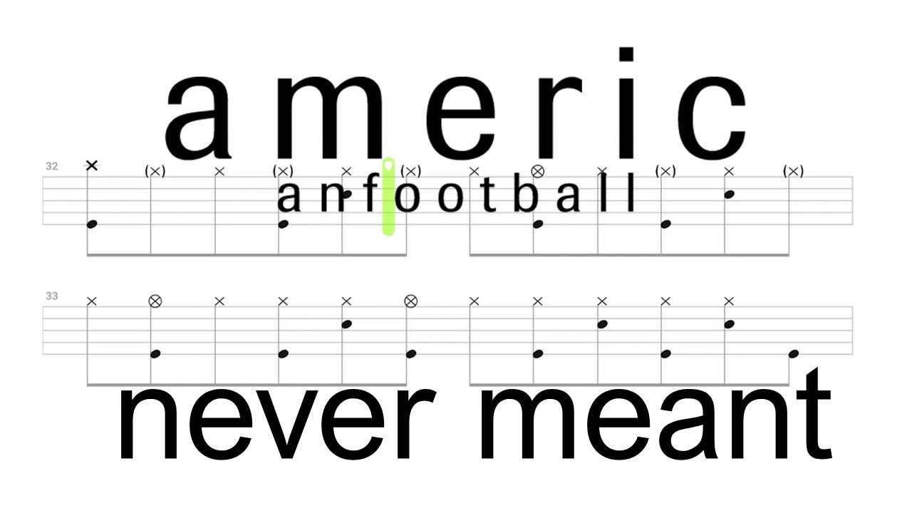 American Football - Never Meant (🔴 Drum Notation | Tutorial) @chamisdrums Bass tabs on @ChamisBass