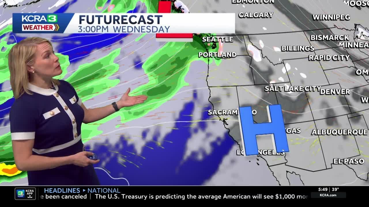 Patchy valley fog Monday. Turning partly sunny.