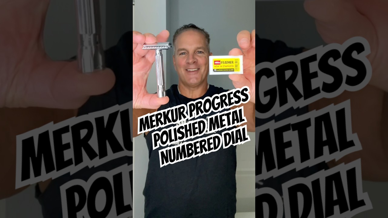 КАК БРИТЬСЯ: НОВИНКА! Бритва Merkur Progress из полированного металла с цифровым циферблатом #бри...