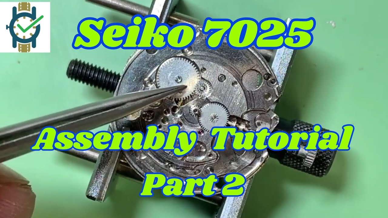 Seiko 7025 Assembly Part 2 Calendar Works, Dial & Hands