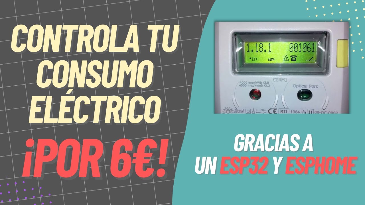 Domotiza el contador de la luz con EspHome (ESP32) y Home Assistant