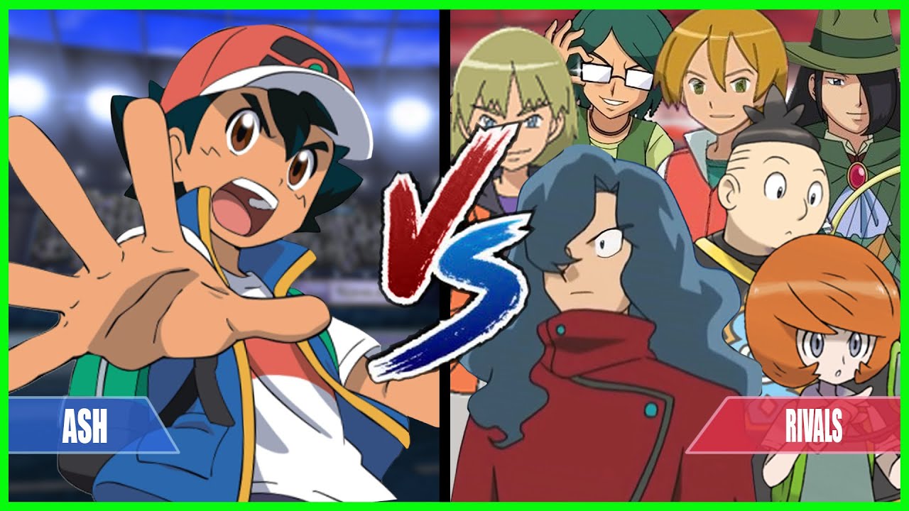 Pokemon Battle Series Ash Vs All Rivals (Conway, Nando, Tobias, Trip, Virgil, Tierno, Trevor)