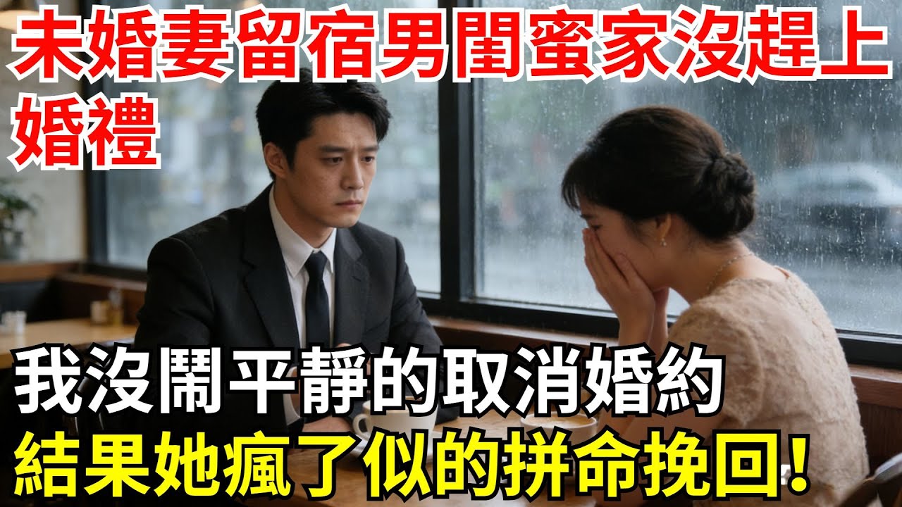 未婚妻留宿男閨蜜家沒趕上婚禮，我沒鬧，平靜的取消婚約後，結果她瘋了似的拼命挽回！#故事#情感