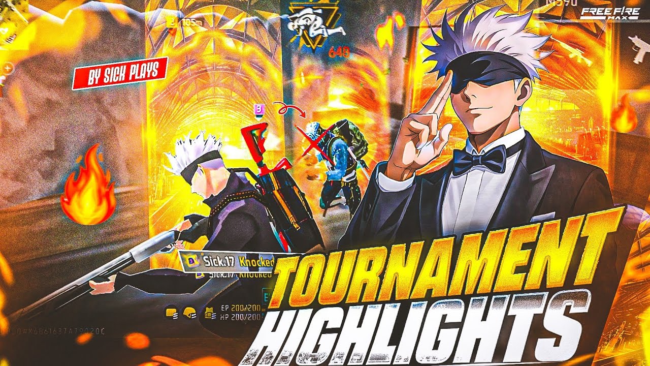 Tournament Highlights Free Fire 🔥 || SICK PLAYS GARENA FREE FIRE MAX ❤️