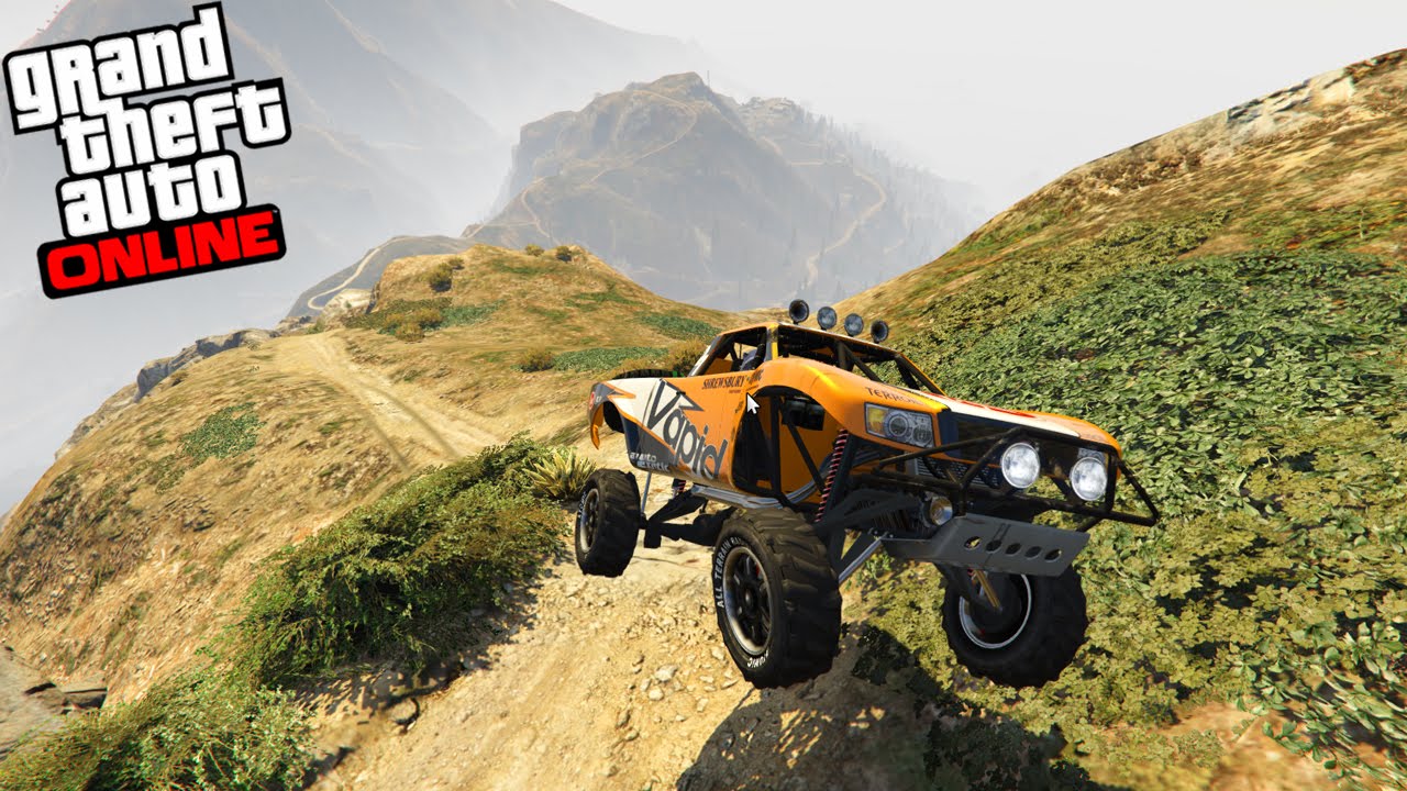 GTA V - Online - Subindo CHILIAD de VAPID TROPHY TRUCK BOLADÃO!