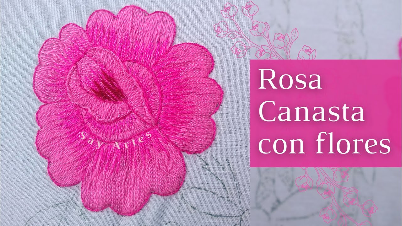87 - Rosas - Canasta con flores | Say Artes