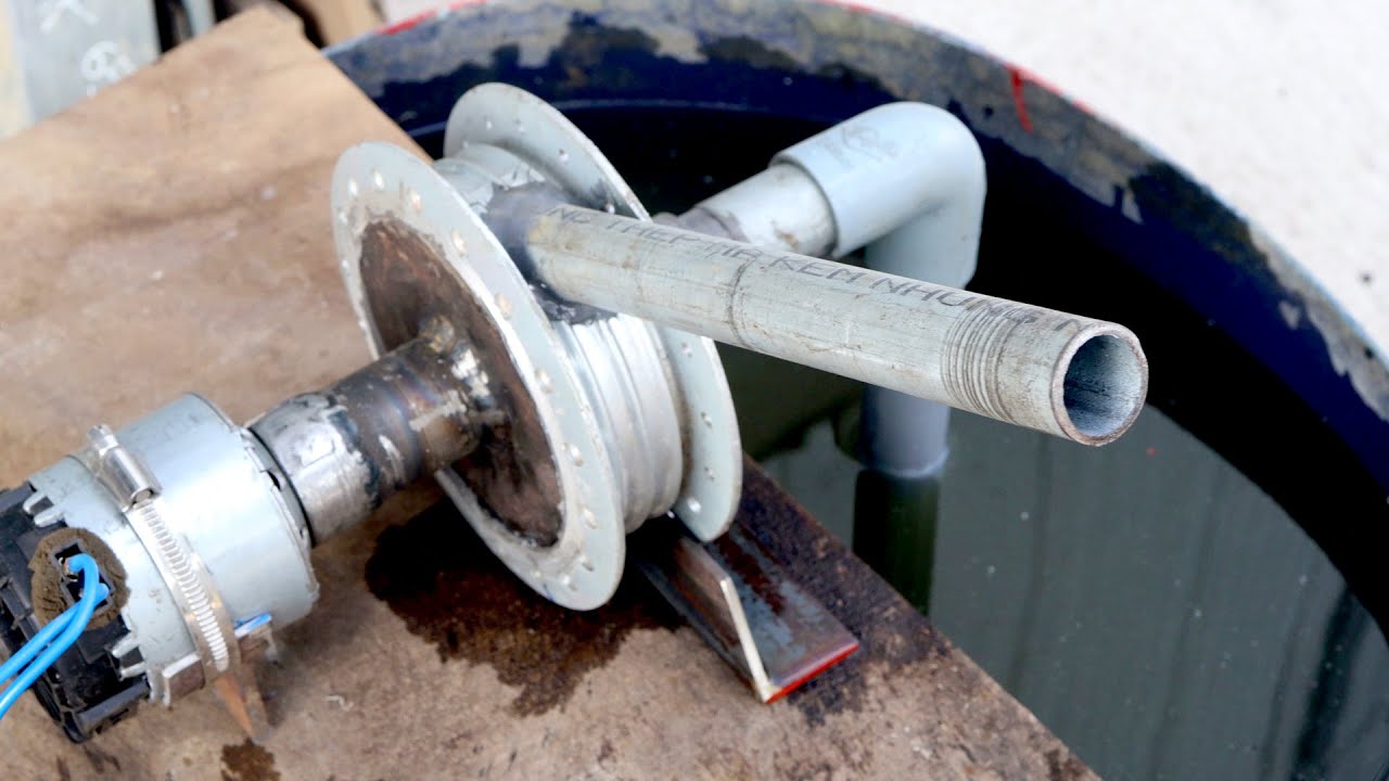 BOMBA DE AGUA CASERA | La mejor idea para reutilizar tambores de freno de moto