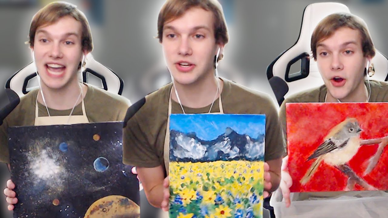 Quinn Shows All His Childhood PAINTINGS