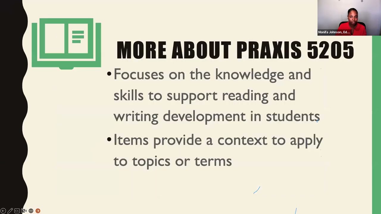 Praxis 5205 Teaching Reading with Dr. Monifa Johnson, Fall 2022