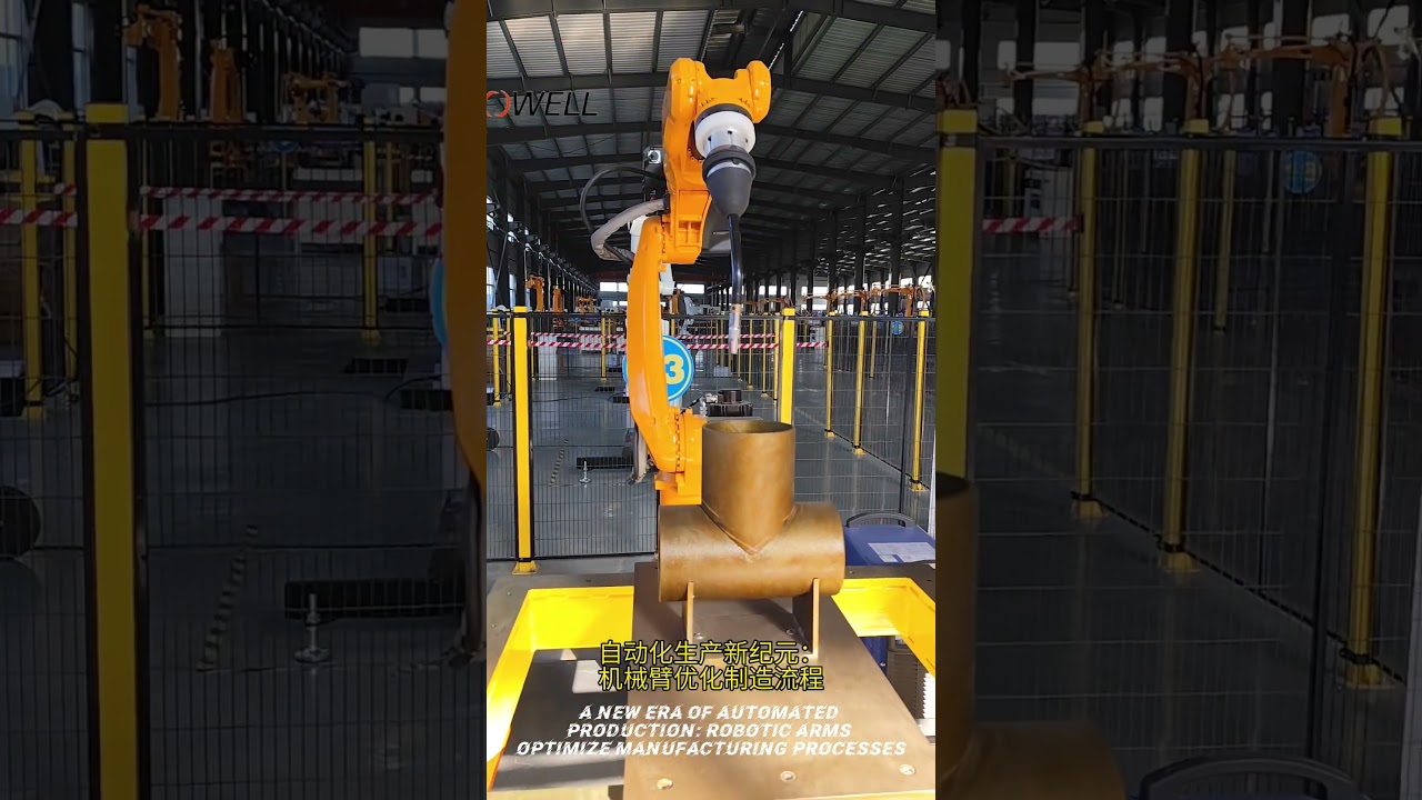A new era of automated production: Robotic arms optimize manufacturing processes #robotization