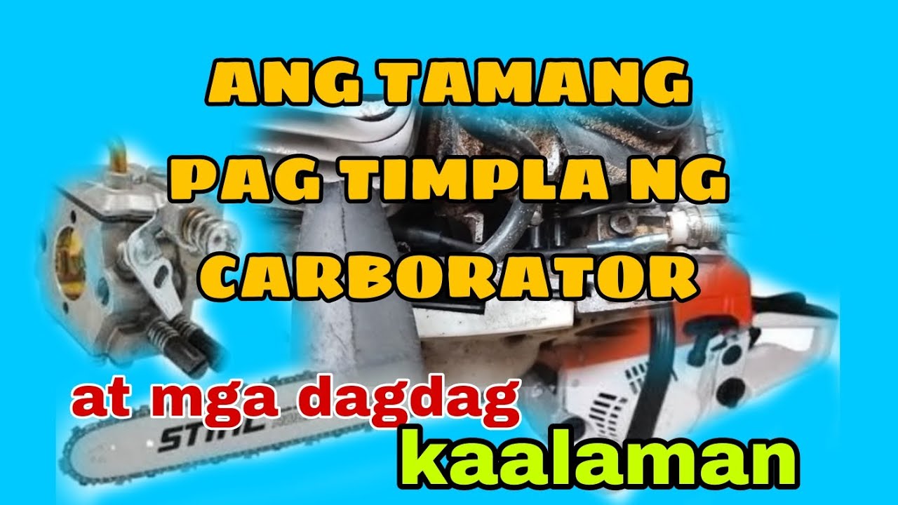 Mini chainsaw carburetor tuning