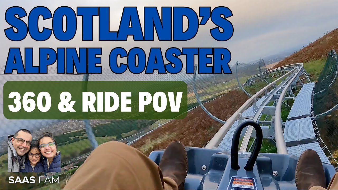 Scotland's ALPINE COASTER Visit | 360 and Ride POV | Midlothian Snowsports | Hillend Edinburgh