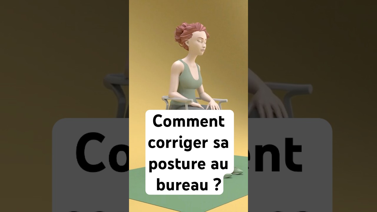 Comment corriger sa posture au bureau ? Exercice McKenzie assis