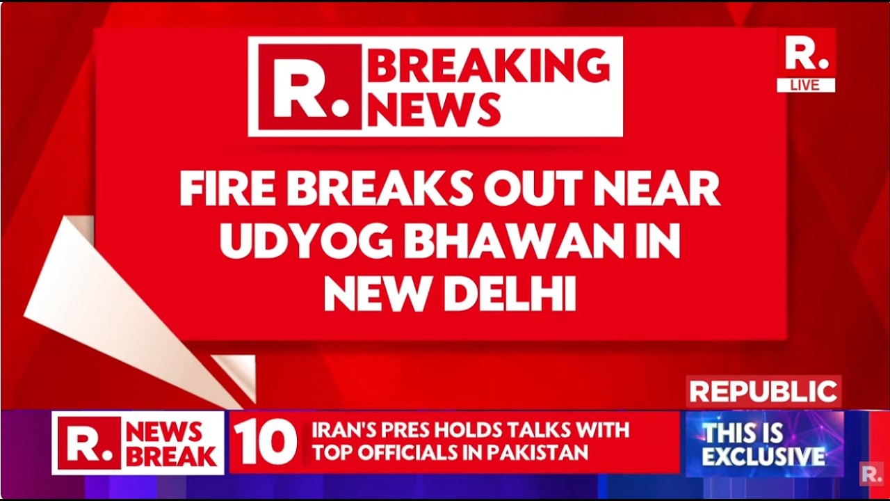 LIVE: Fire Breaks Out Near Udyog Bhawan In Delhi, 20 Fire Tenders Deployed; No Casualties Reported