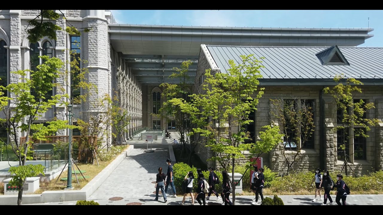 [4K] 봄날 고려대 길거리에서 고려대학교 캠퍼스까지 사람들 보며 산책하기, Korea University Walking on the Street and University